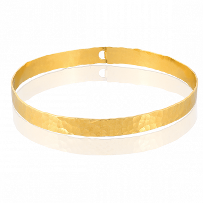 GOLD-PLATED SILVER BANGLE