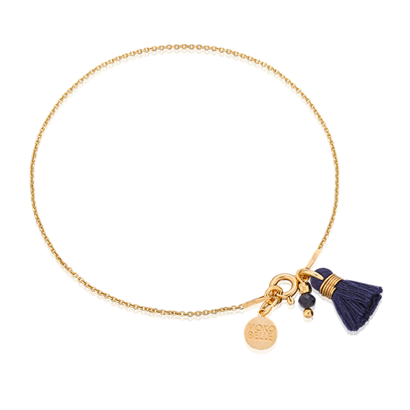 Bracelet with sapphire stone and tasse