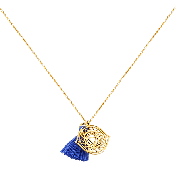 Necklace with third eye chakra and tassel